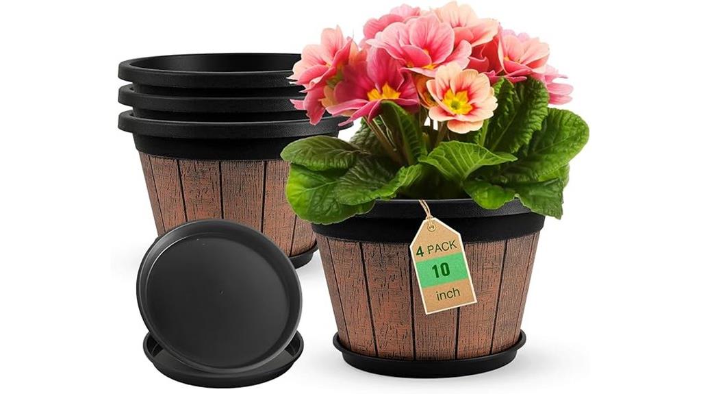 10 inch plant pots