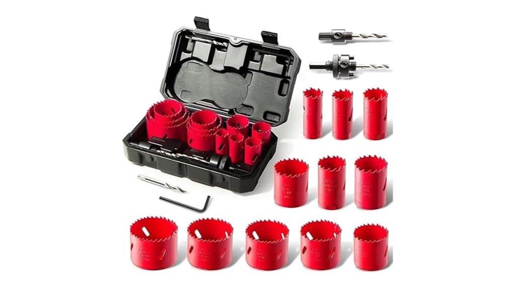 17 piece hole saw kit