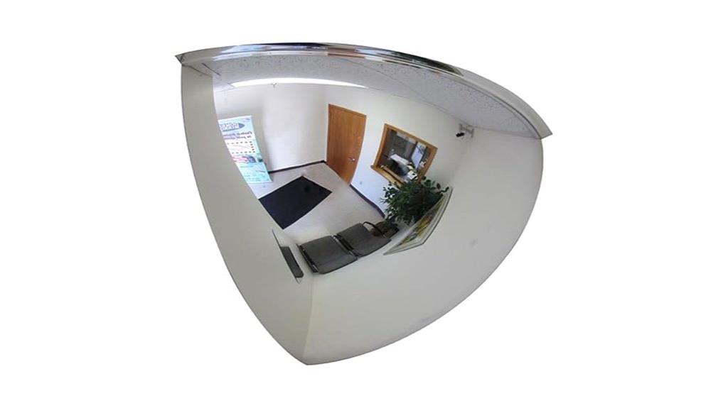 18 inch quarter dome mirror