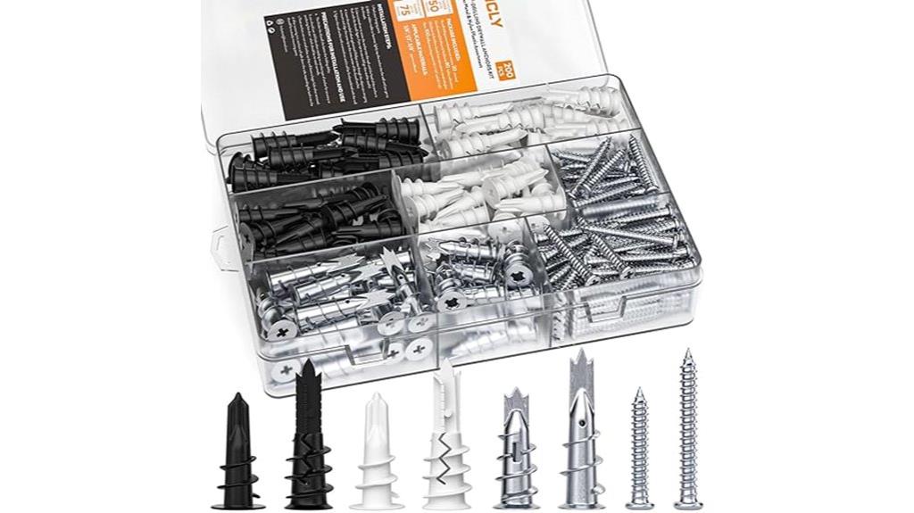 200pcs drywall anchors kit