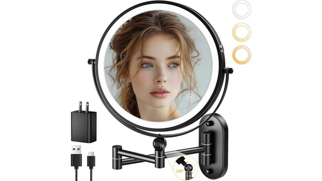 360 degree rotating mirror