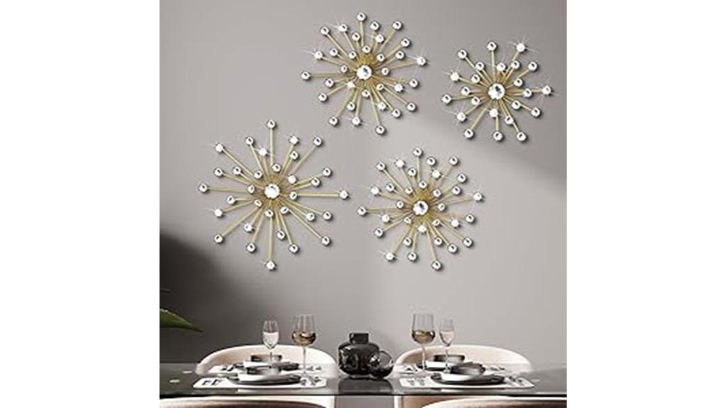 3d crystal wall decor