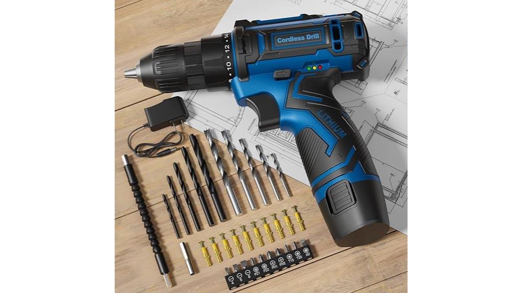 42 piece cordless drill set