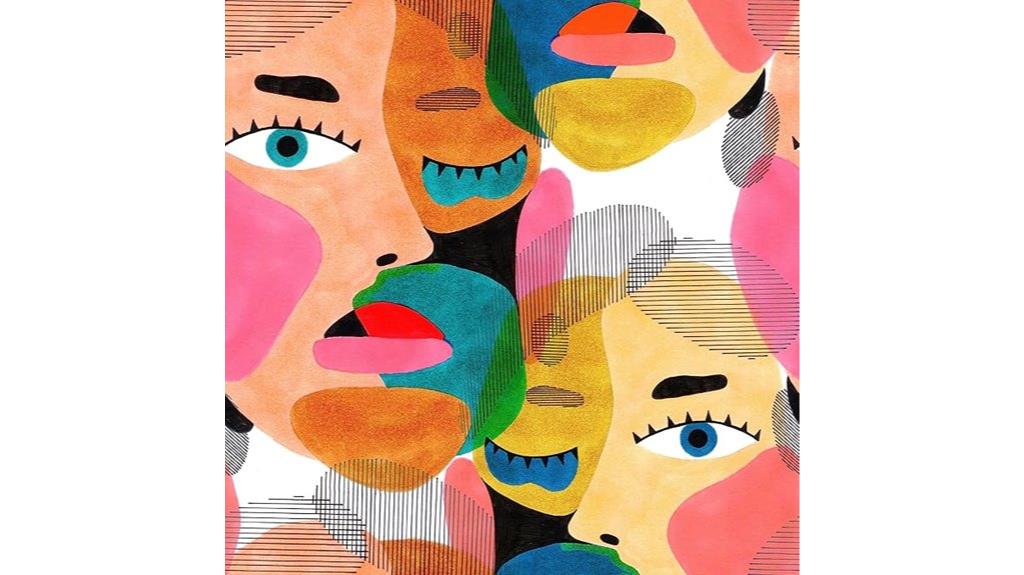 abstract human face wallpaper