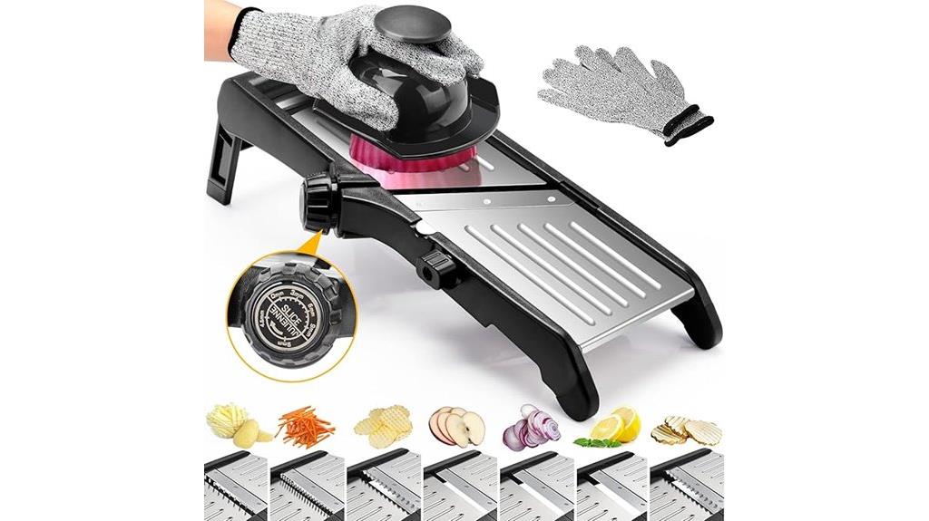 adjustable blade food slicer