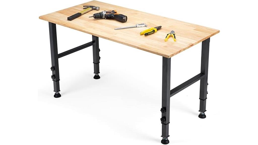 adjustable heavy duty workbench