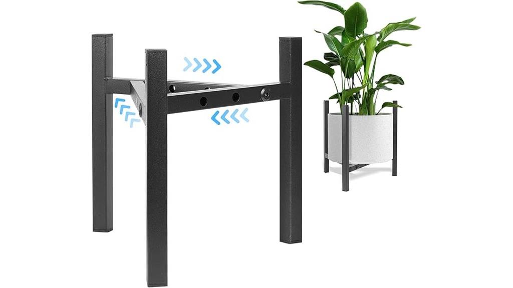 adjustable metal plant stand