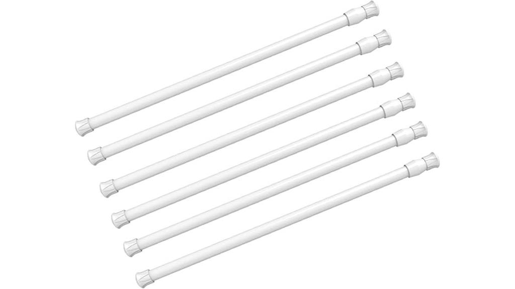 adjustable spring tension rods