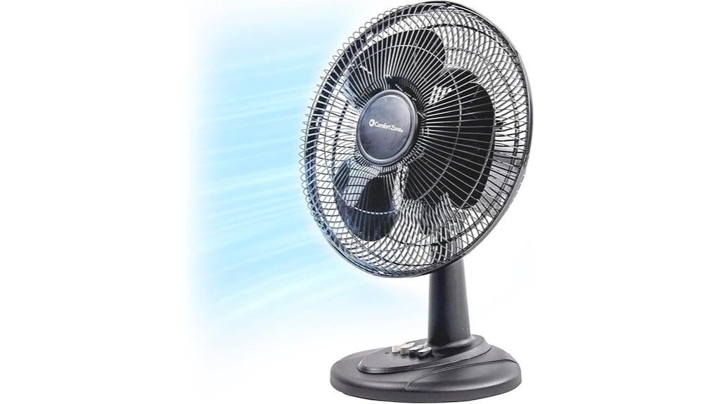 adjustable tilt table fan