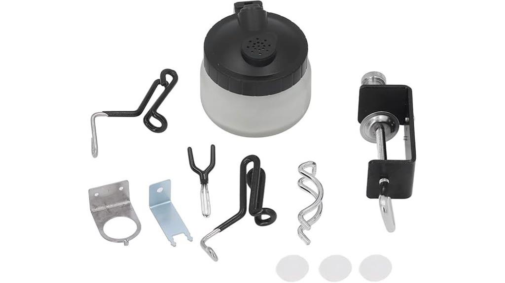 airbrush holder station clamp