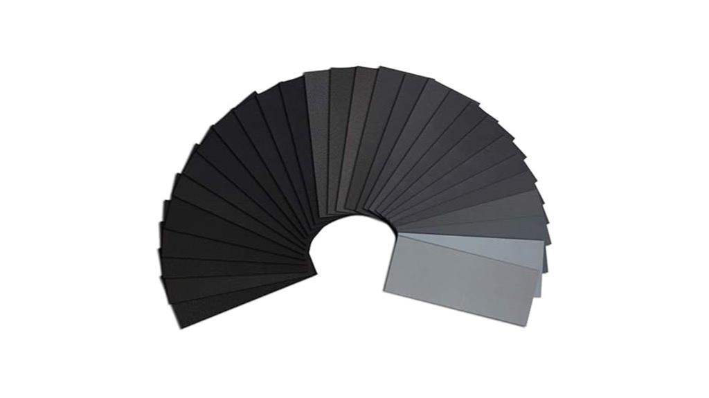 assorted grit sandpaper set