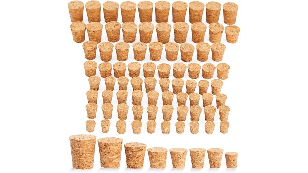 assorted small cork stoppers