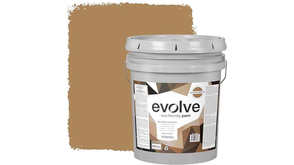 autumn brown paint container