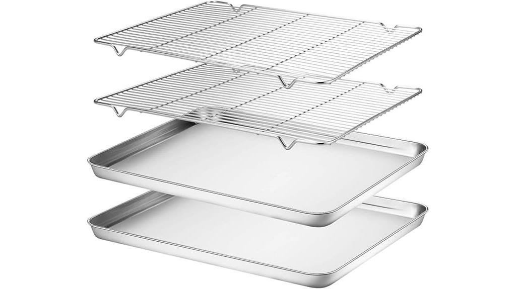 baking sheet and rack set
