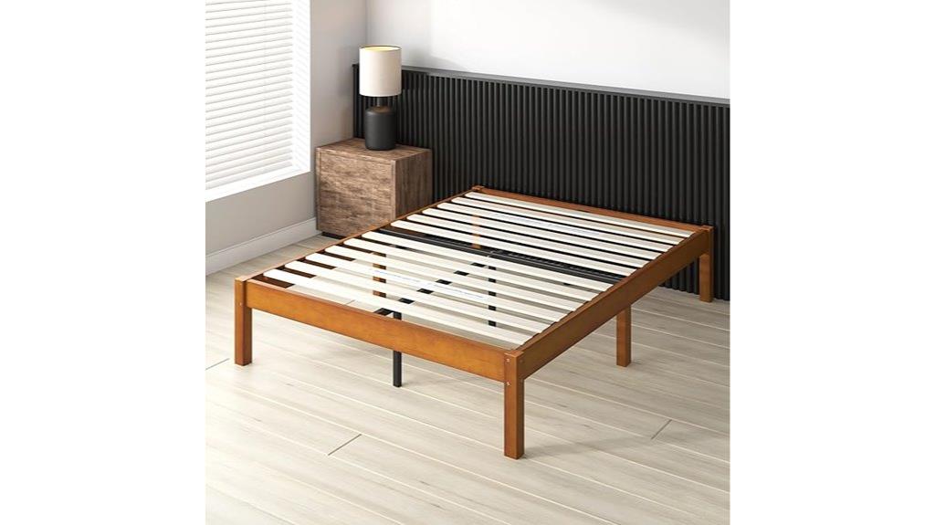bamboo queen bed frame