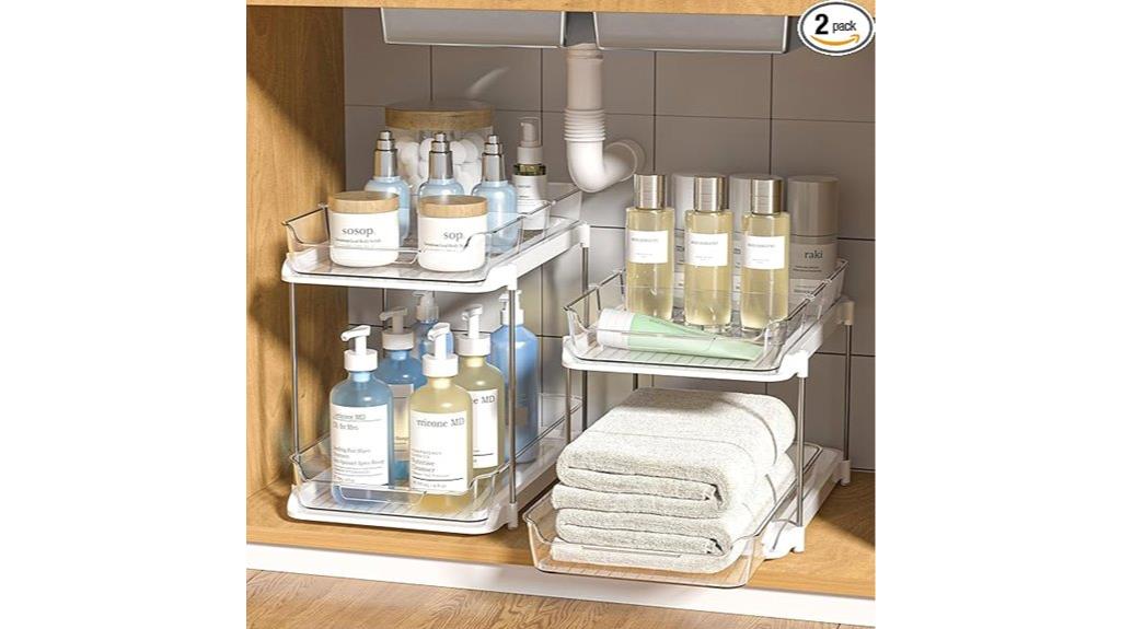 bathroom under sink organizers