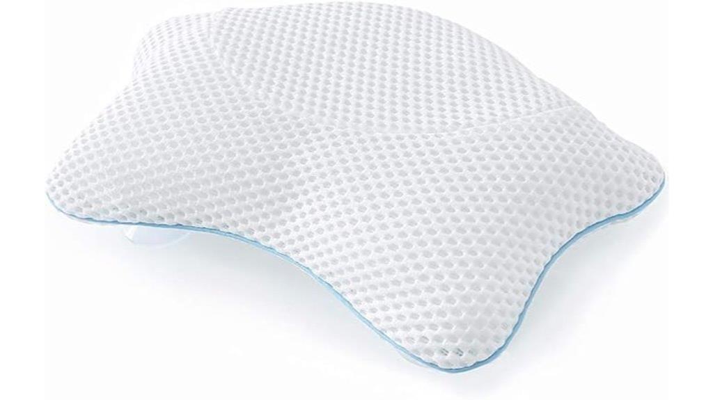 bathtub support pillow designed