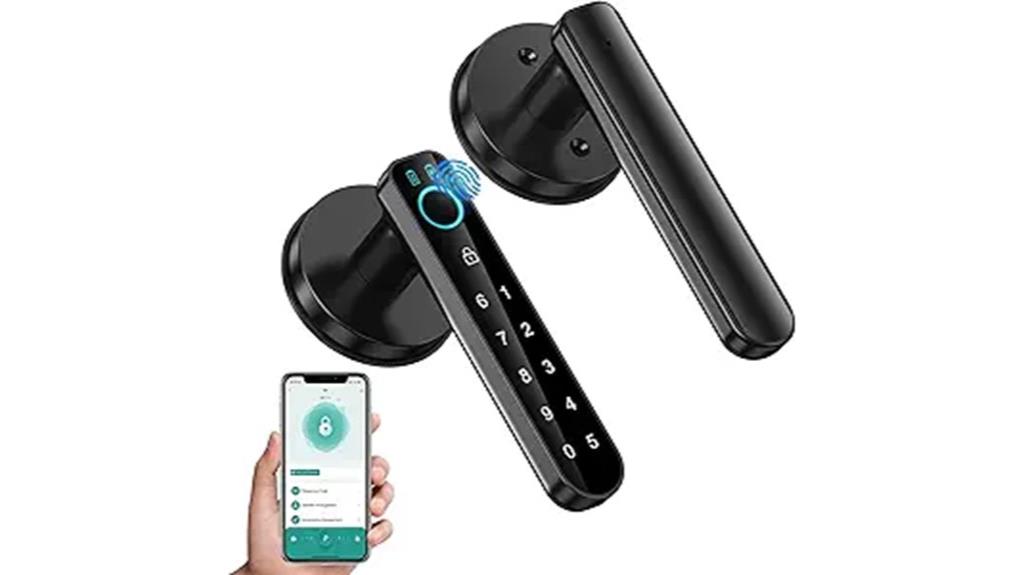 biometric keypad door lock