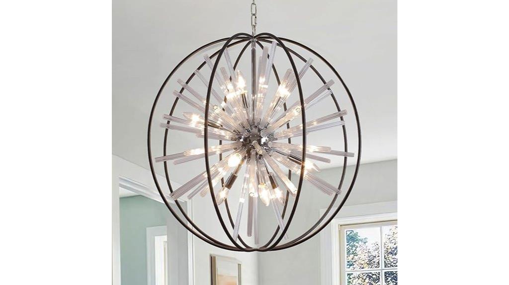 black foyer chandelier design