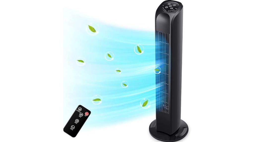 bladeless oscillating tower fan