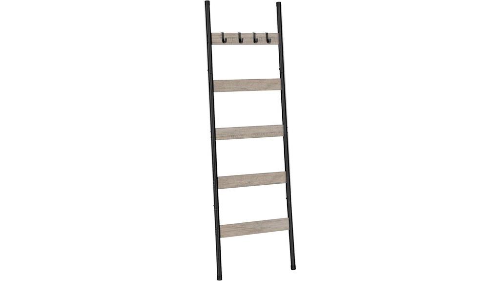 blanket ladder with hooks