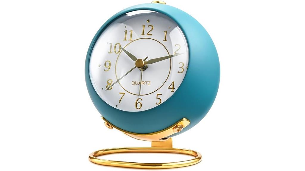 blue night light clock