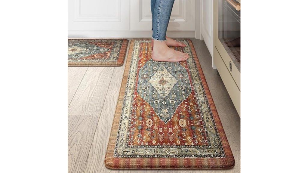 boho anti fatigue kitchen mats