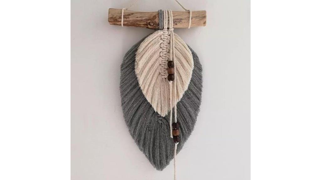 boho leaf wall decor