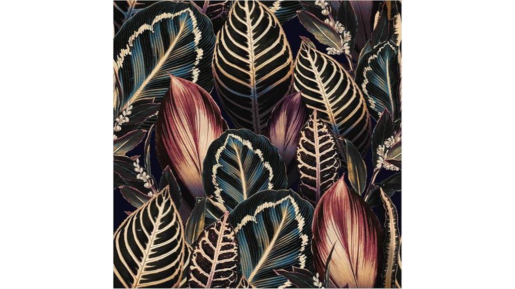 boho leaf wallpaper decor