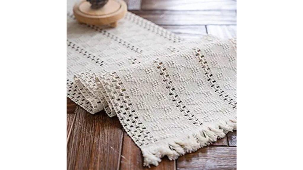 boho macrame table decor