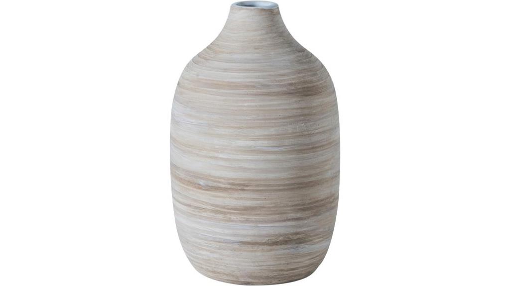 boho style white vase