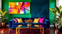 bold colors in decor