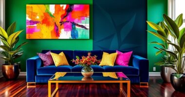 bold colors in decor