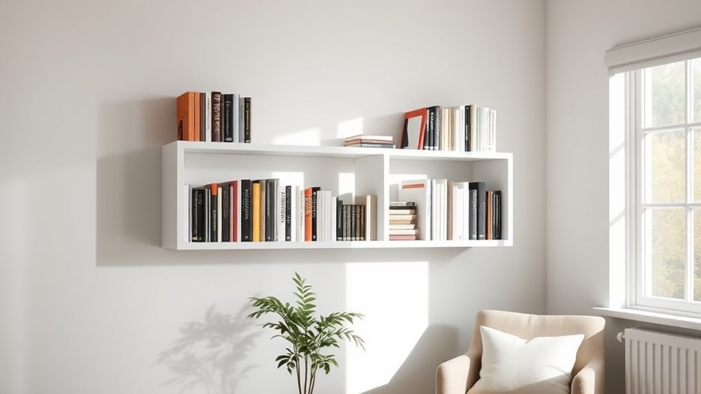 bookshelves for minimalist homes