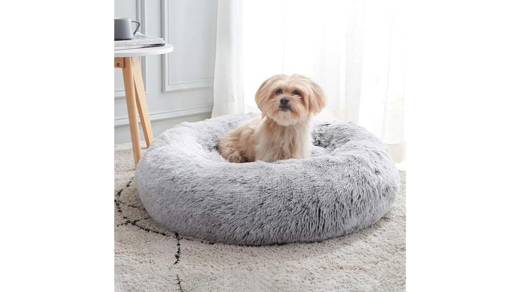 calming donut cuddler bed