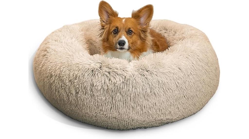 calming donut pet bed