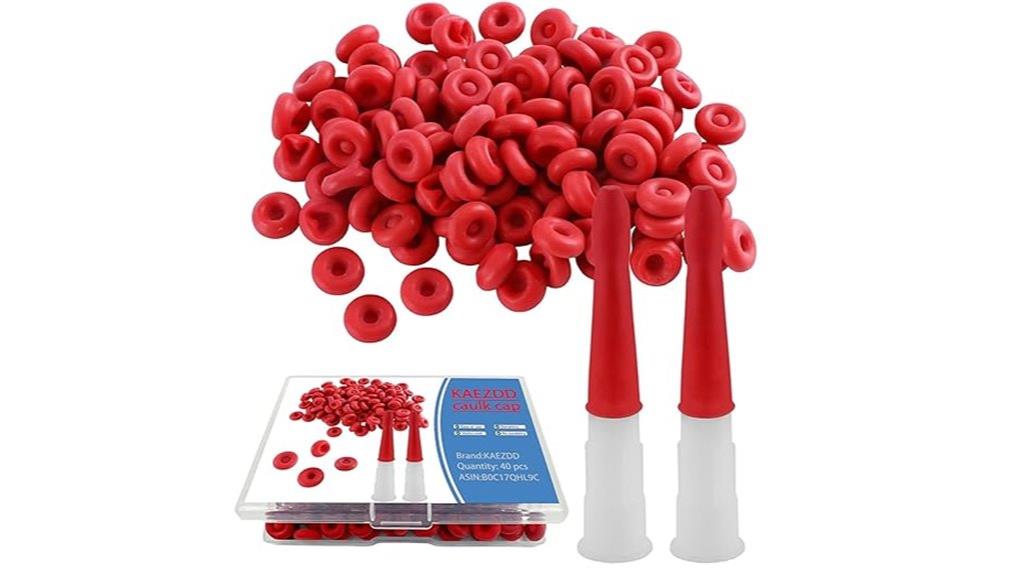 caulk tube sealing caps