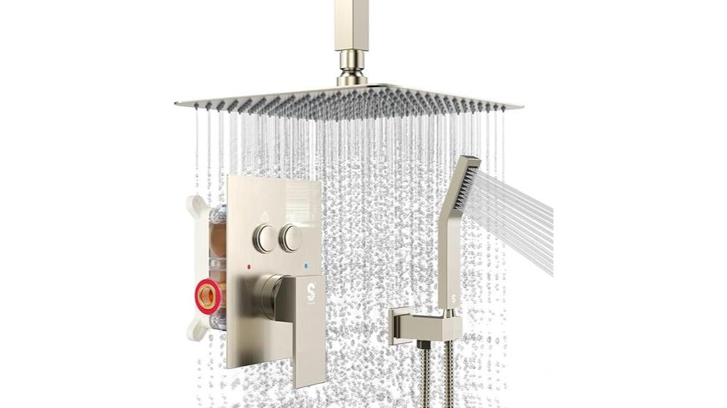 ceiling mounted rain shower