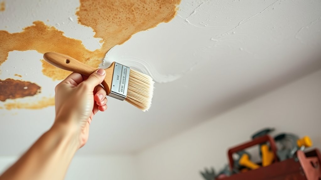ceiling stain cover techniques