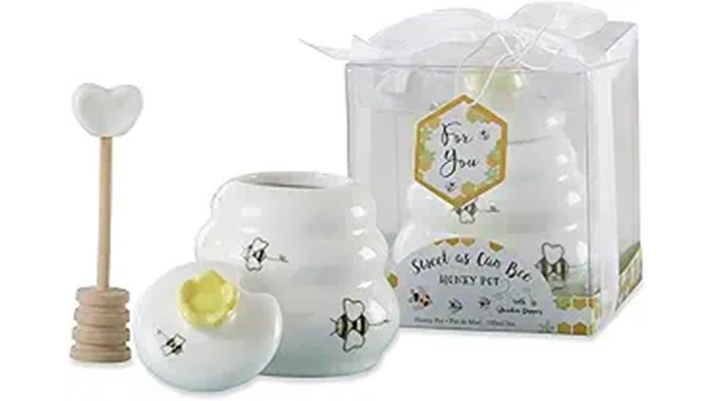 ceramic honey pot set