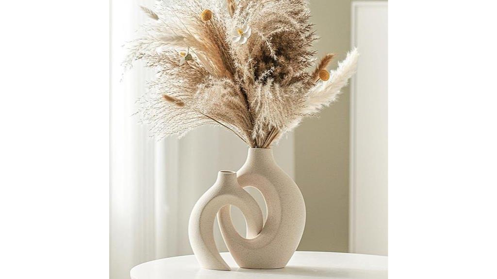 ceramic vase set duo