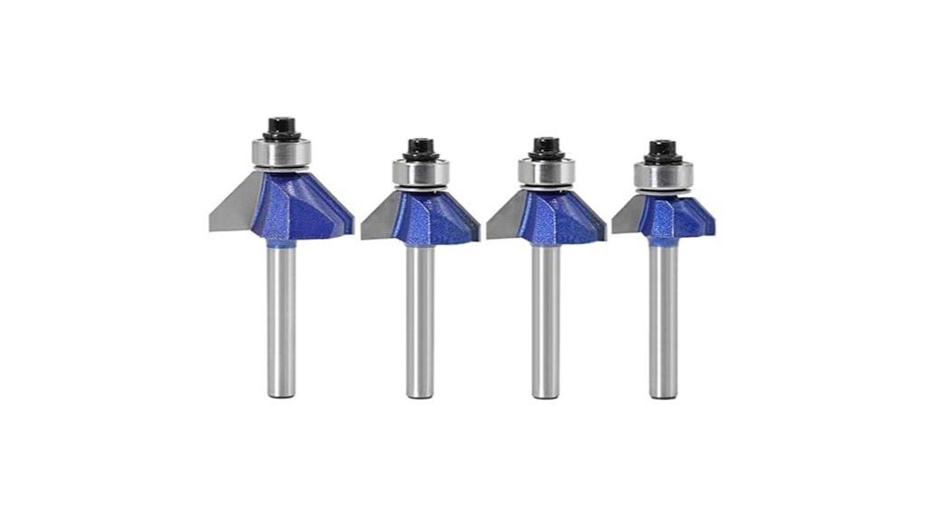 chamfer router bit set