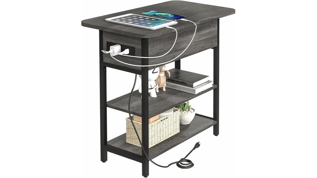 charging station end table