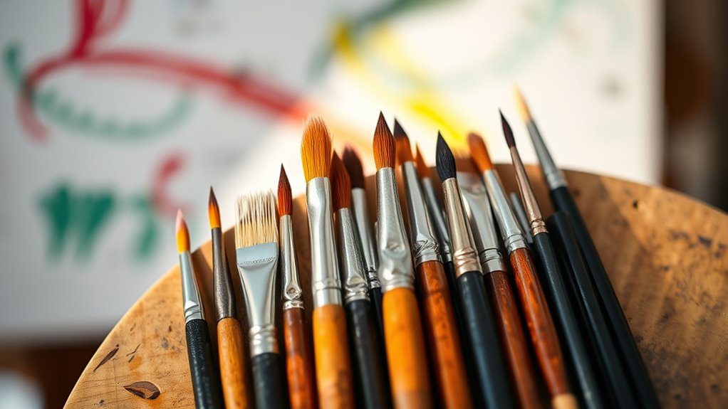 choosing detail paint brushes