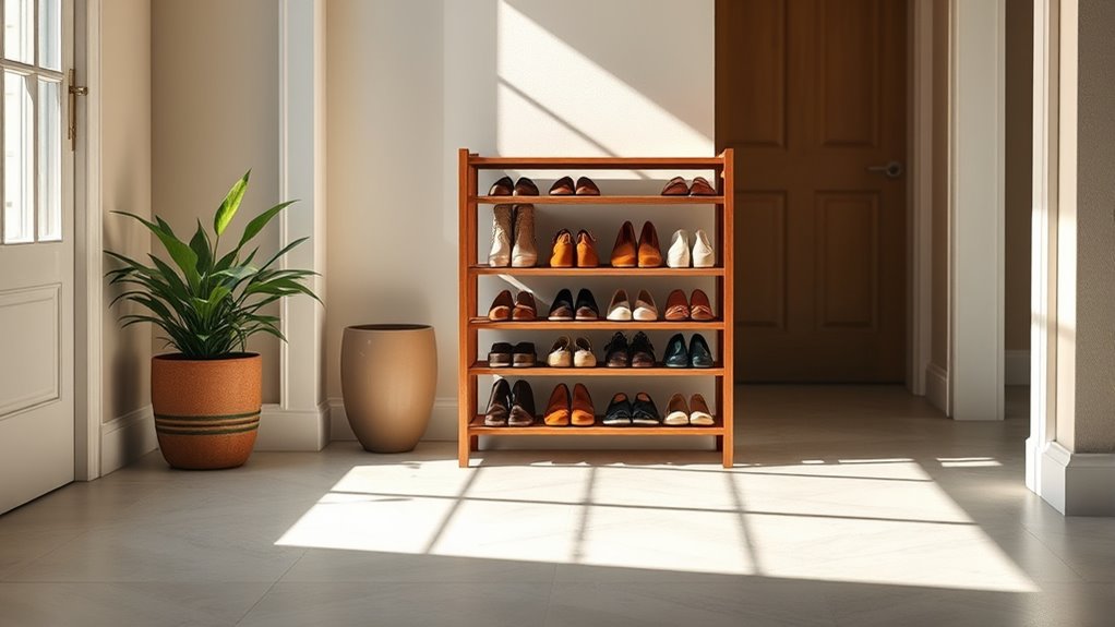 choosing entryway shoe racks