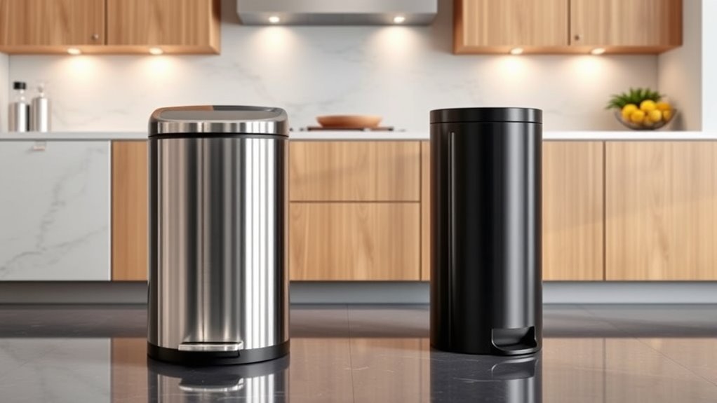 choosing kitchen trash cans