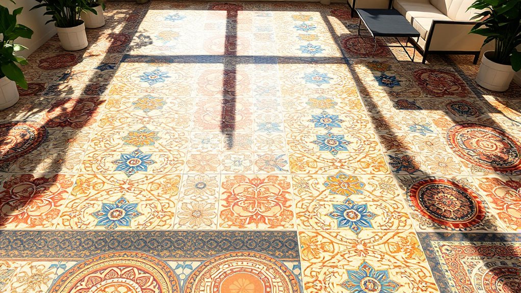 choosing patterned floor tiles