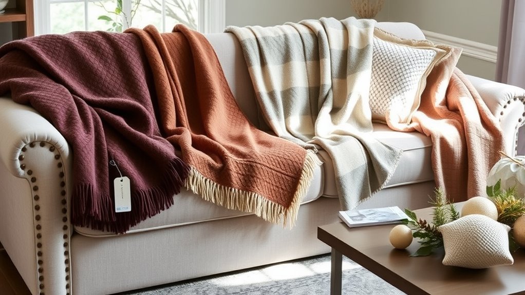 choosing throw blanket discounts