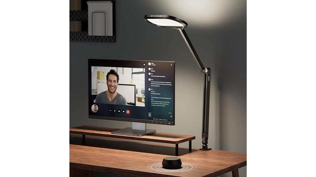 clamp mounted remote controlled lamp