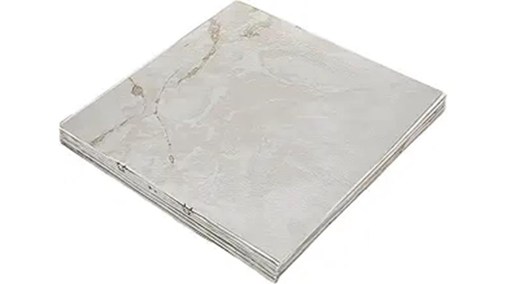 classic white vinyl tiles